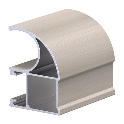 1.AL`OK Профиль вертикальный асимметрия, Дуб Дымчатый (5,4м)